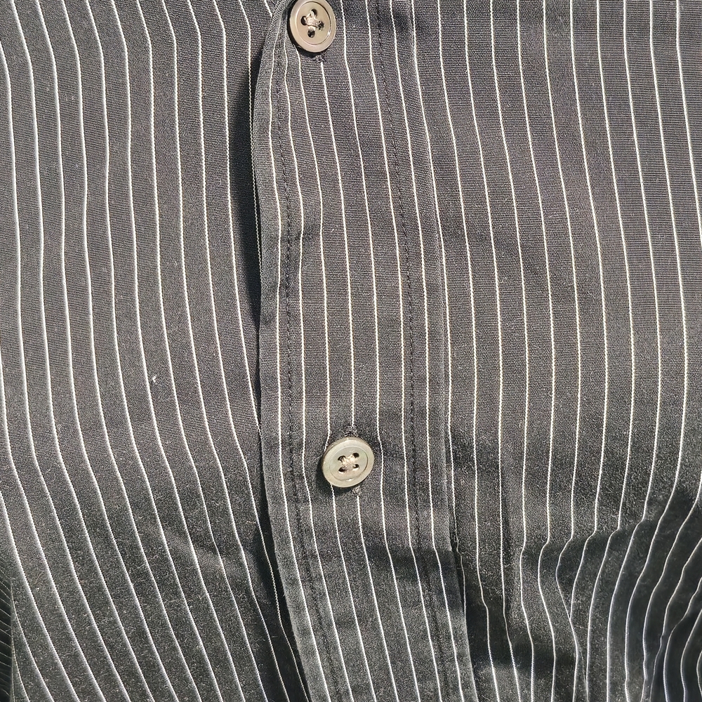 Express Men's Charcoal Pinstripe Shirt image 6